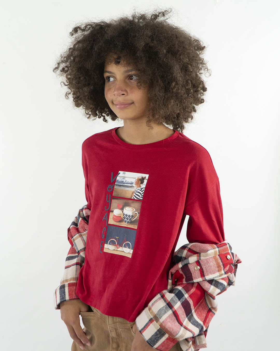 T-shirt manica lunga stampa