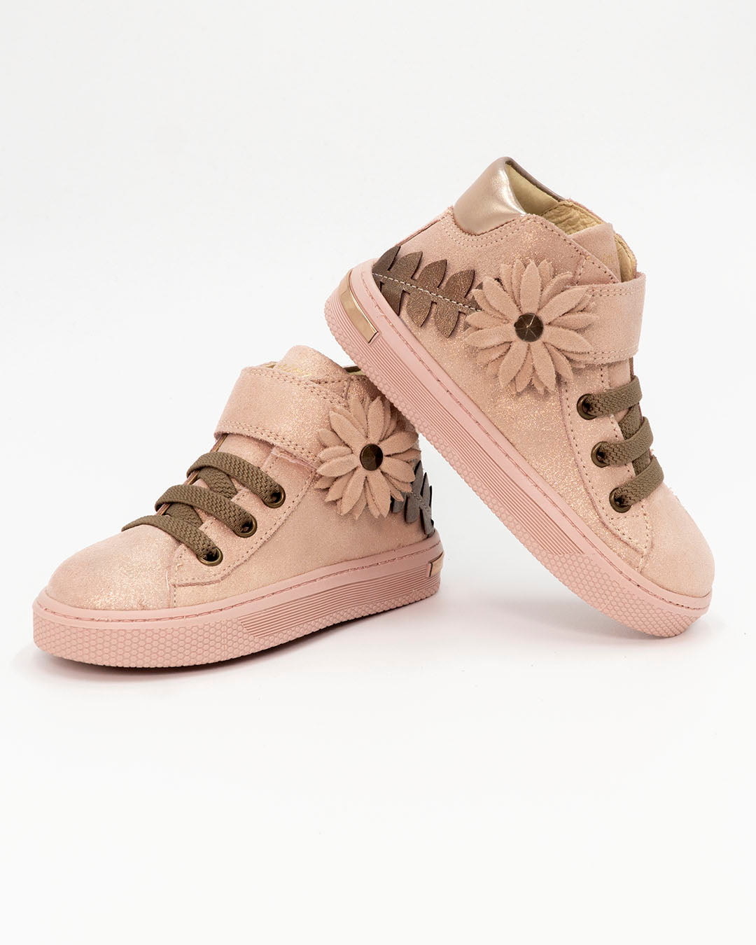 Scarpa alta scamosciata con fiore PRIMIGI