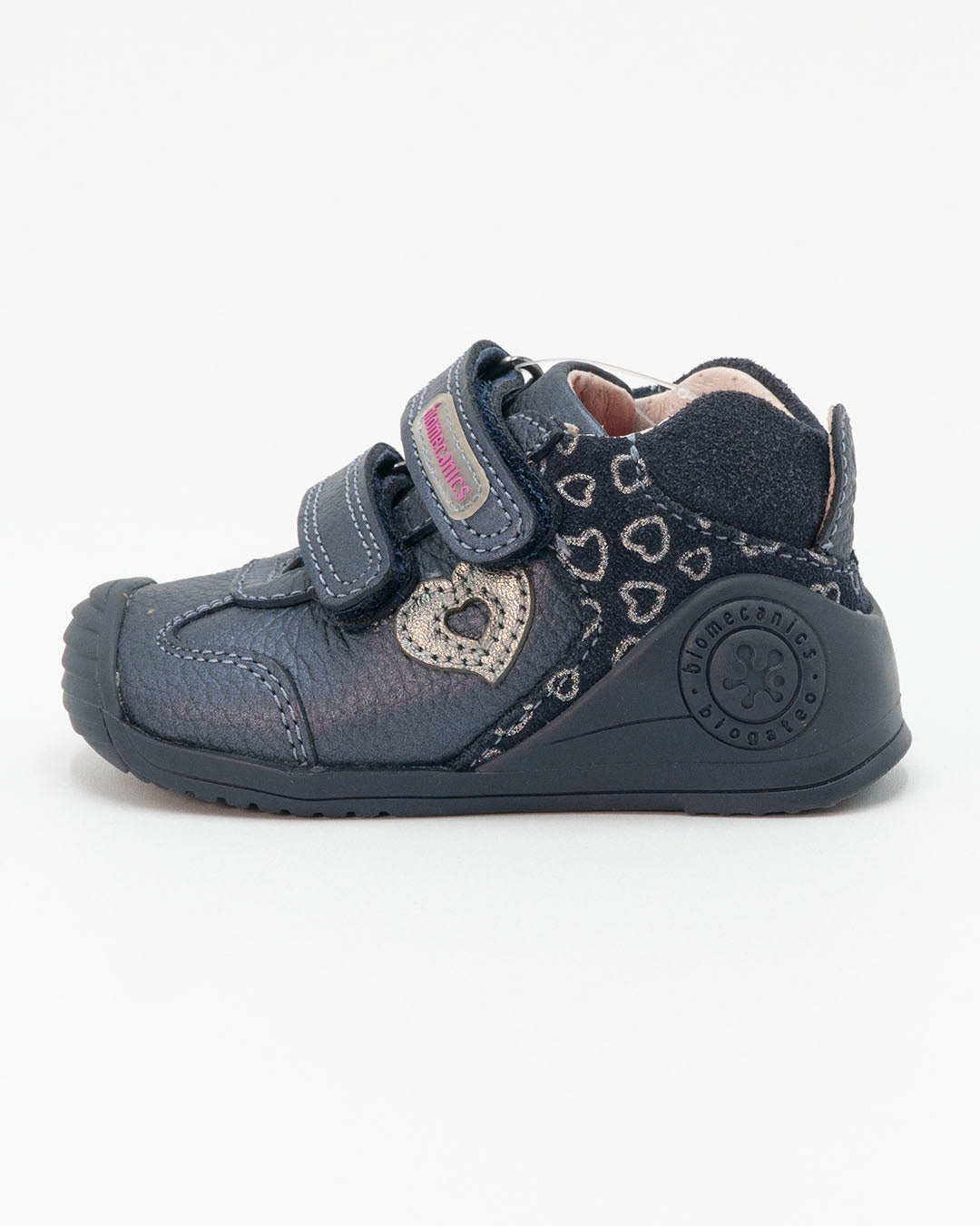 Scarpe primipassi in pelle con cuori BIOMECANICS