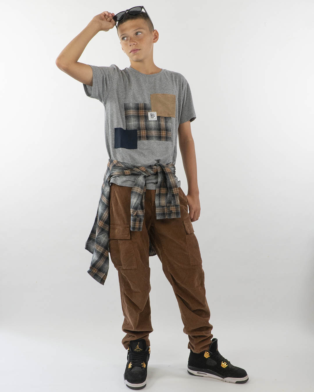 T-shirt mezza manica con applicazioni