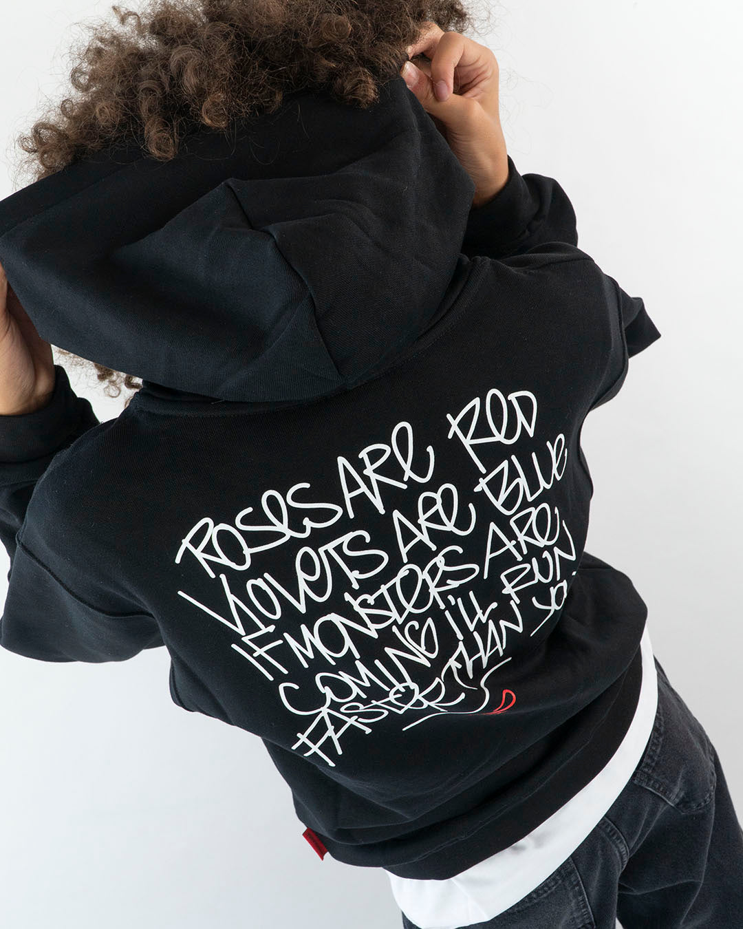 Felpa con testo sulla schiena PROPAGANDA