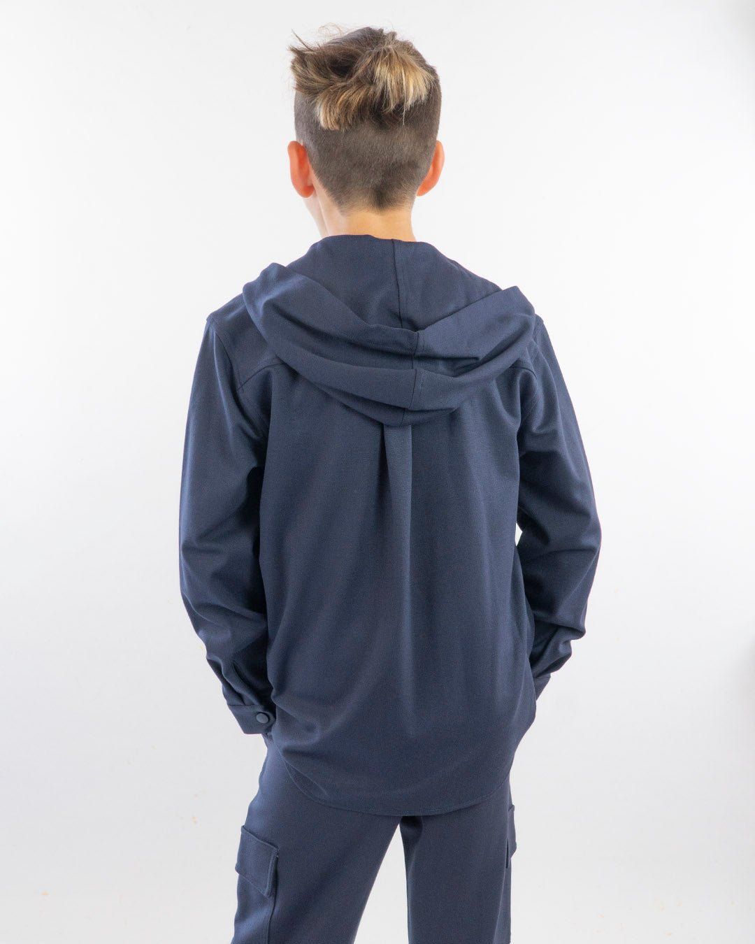 Camicia elasticizzata con cappuccio I DO