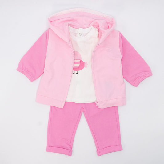 Tuta 3 pz. in cotone con uccellino MAYORAL