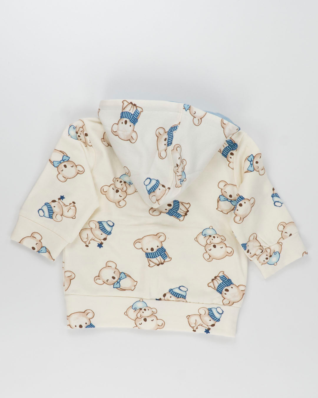 Felpa con zip felpata stampa animaletti EMC