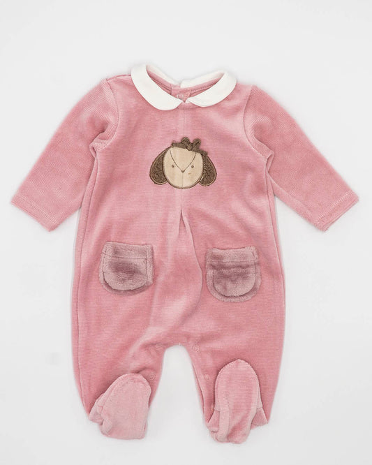 Tutina in ciniglia con colletto e taschine MAYORAL