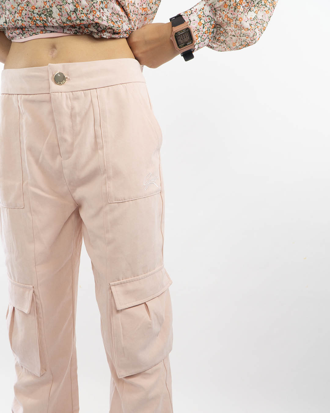 Pantalone cargo con elastico alla caviglia GUESS