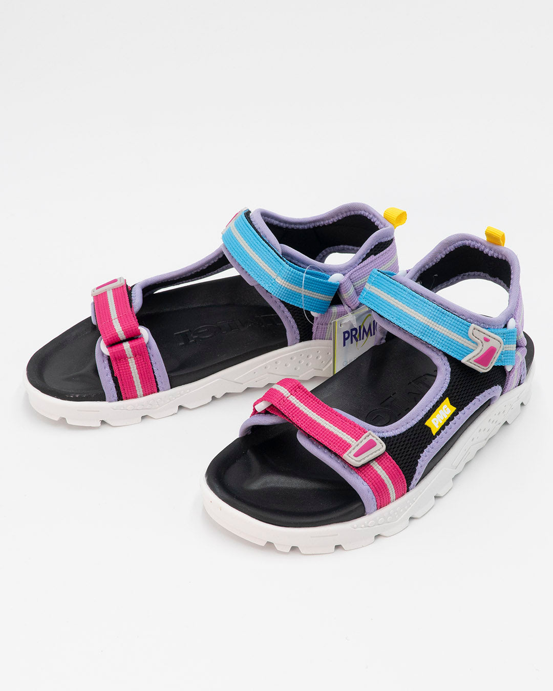 Sandalo multicolor con strappi