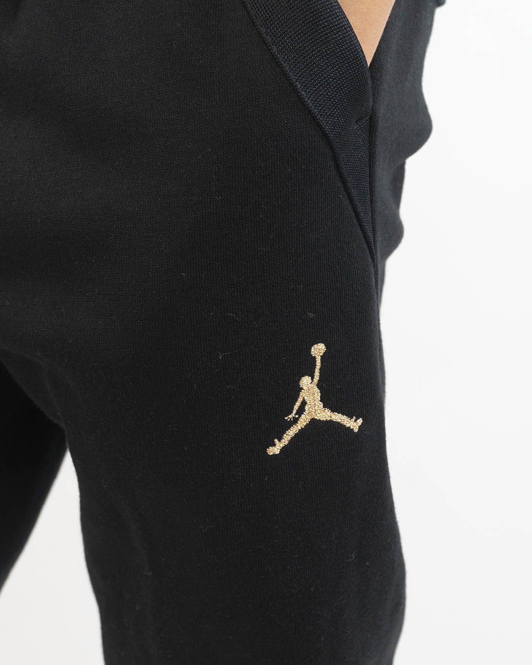 Pantaloni  felpati con logo dorato JORDAN