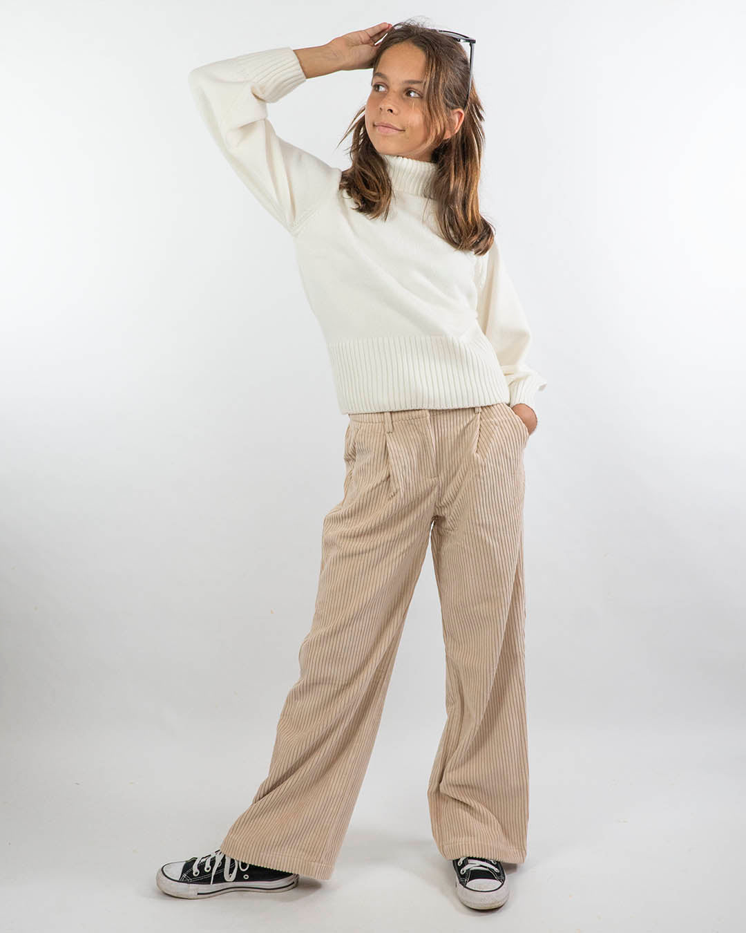 Pantaloni in velluto a coste con pences I DO