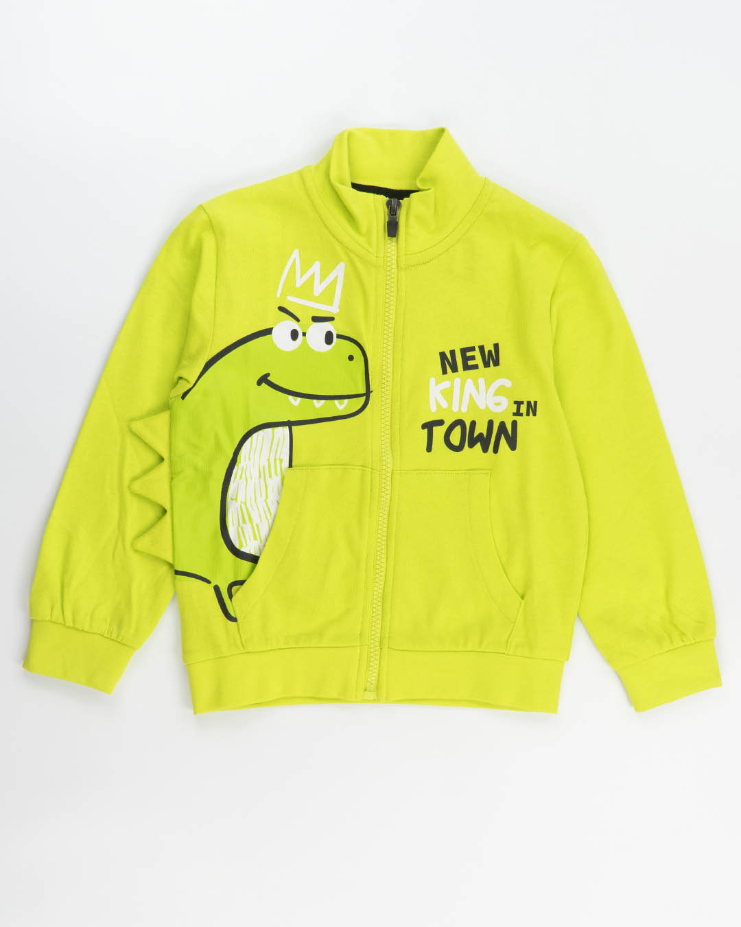 Tuta 2 pz. bicolor in cotone con dinosauri I DO