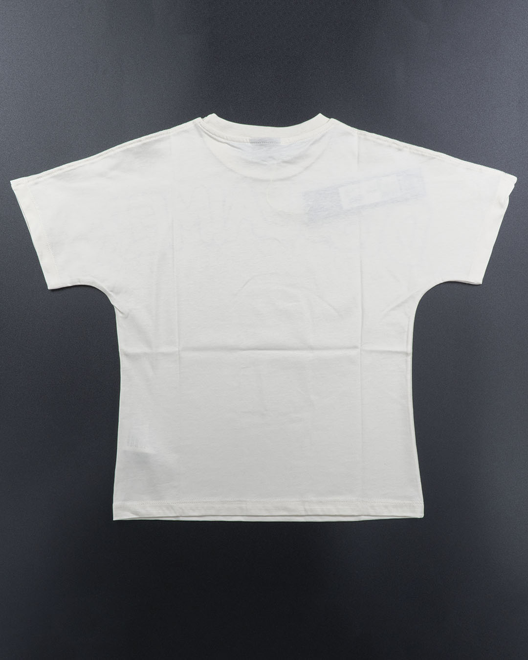 T-shirt manica corta scritta con gocce DISCLAIMER