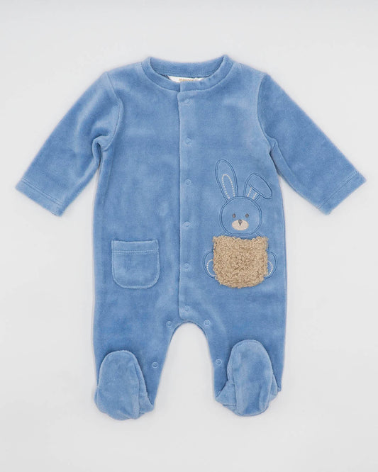 Tutina in ciniglia con taschine e coniglioMAYORAL