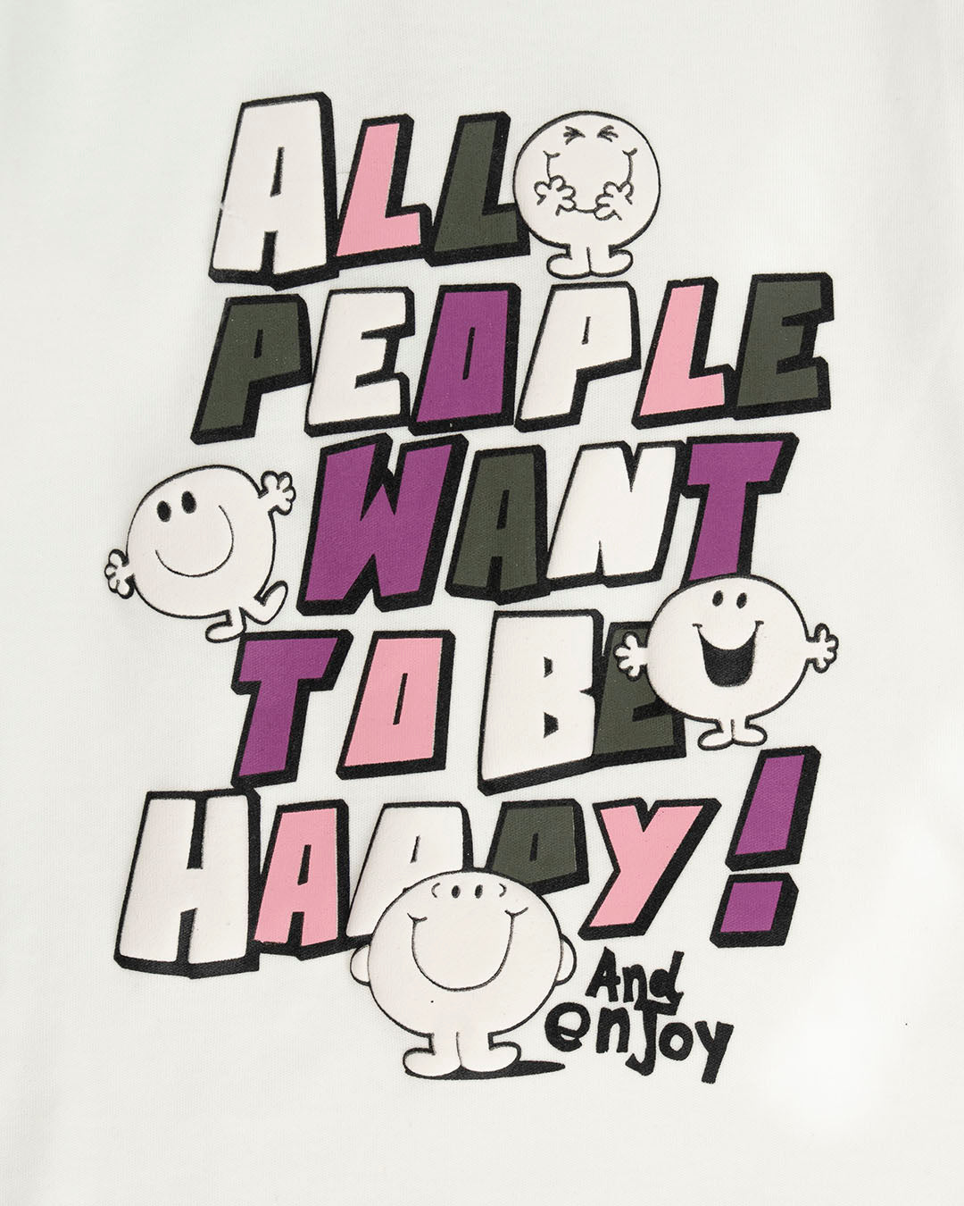 T-shirt manica lunga con scritta colorata MELBY