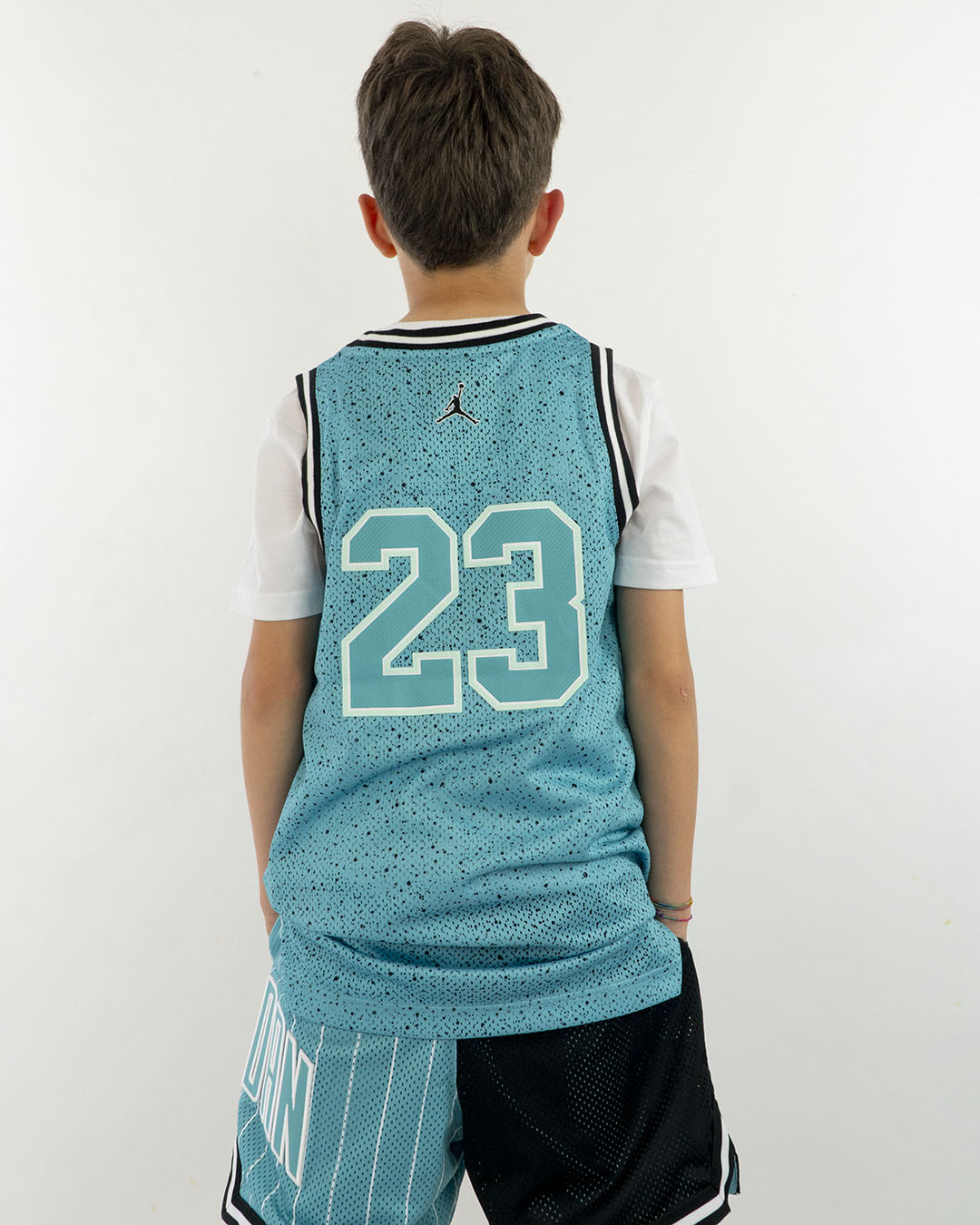 Canotta tipo basket con fantasia a puntini JORDAN