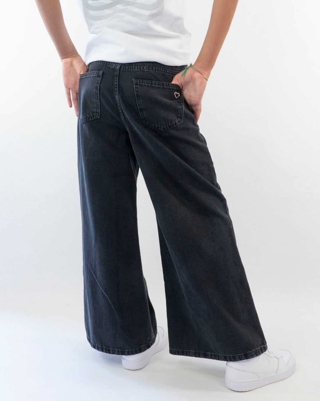 Jeans 5 tasche a palazzo PLEASE