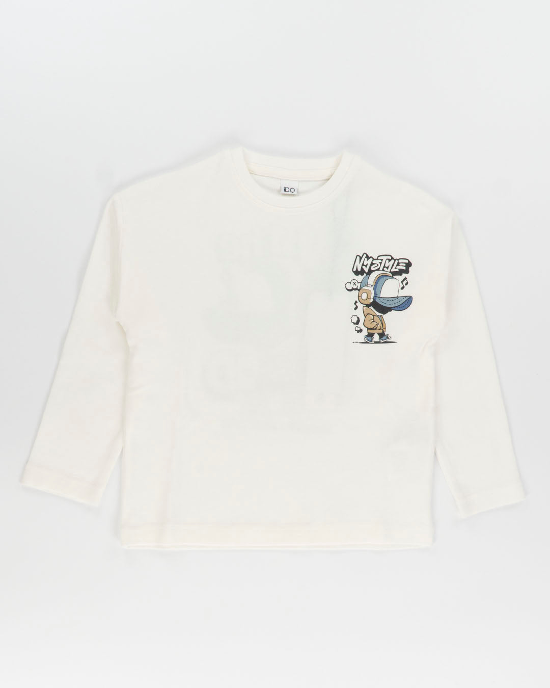 T-shirt manica lunga con bimbo con cuffie I DO