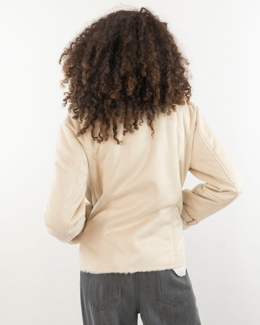 Giacca in ecomontone con zip laterale KOCCA
