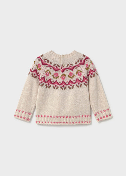 Maglione ricamato a fiori art.2.384-051 MAYORAL