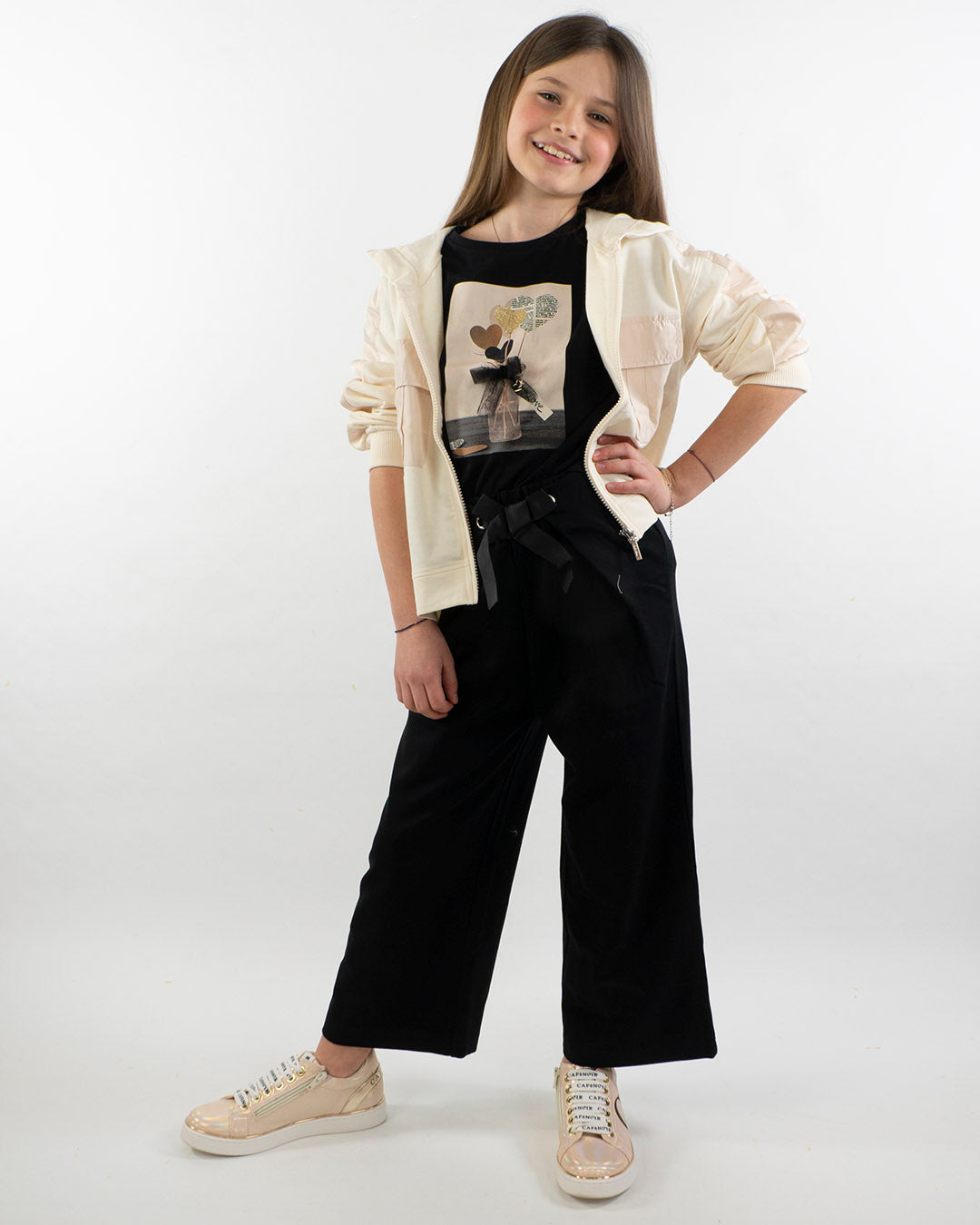 Pantalone morbido con elastico in cintura