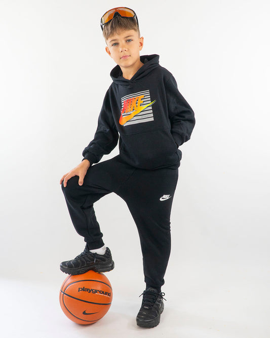 Tuta 2 pz. chiusa con scritta sfumata NIKE