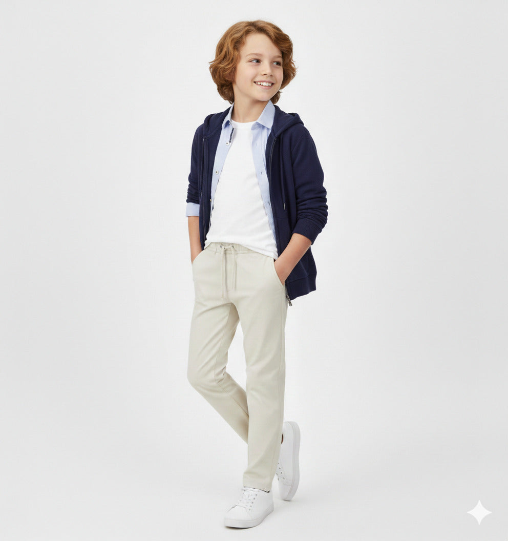 Cardigan in maglia con zip e cappuccio I DO