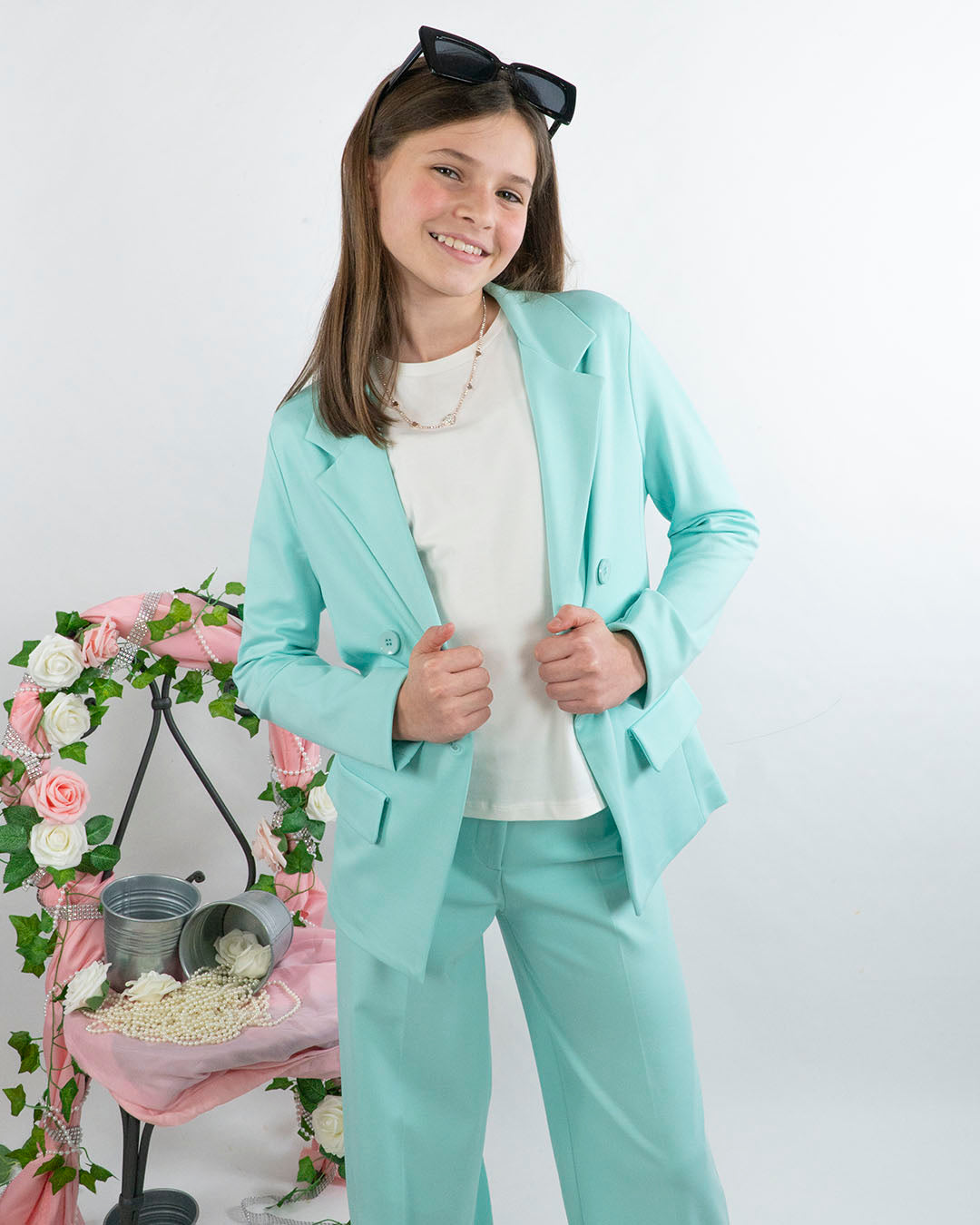 Giacca doppiopetto con finte taschine ELSY