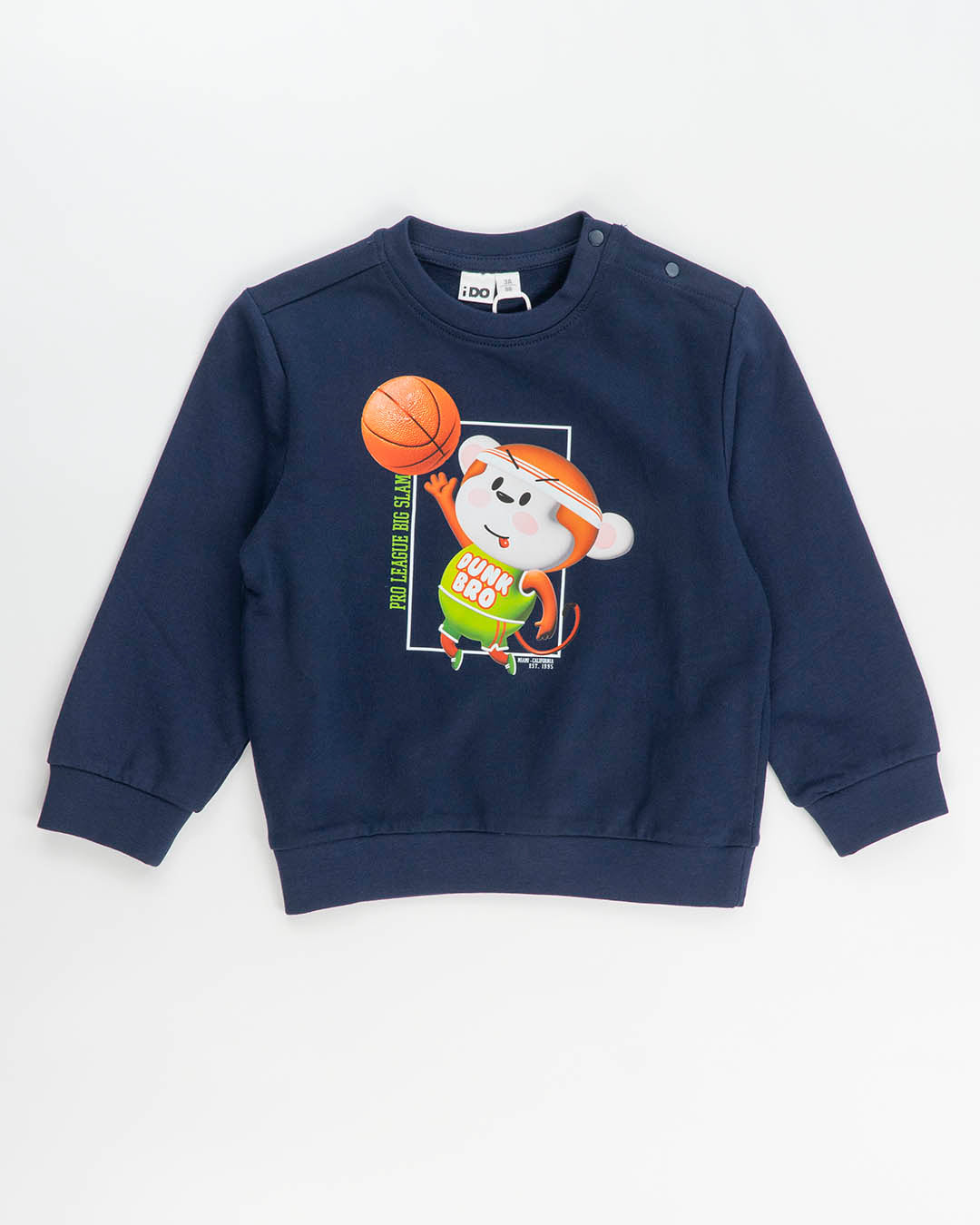 Tuta 2 pz. in cotone con animaletto cestista I DO