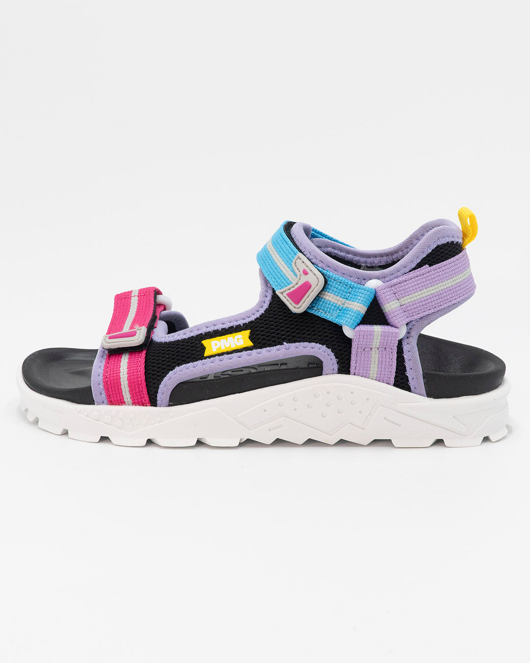 Sandalo multicolor con strappi