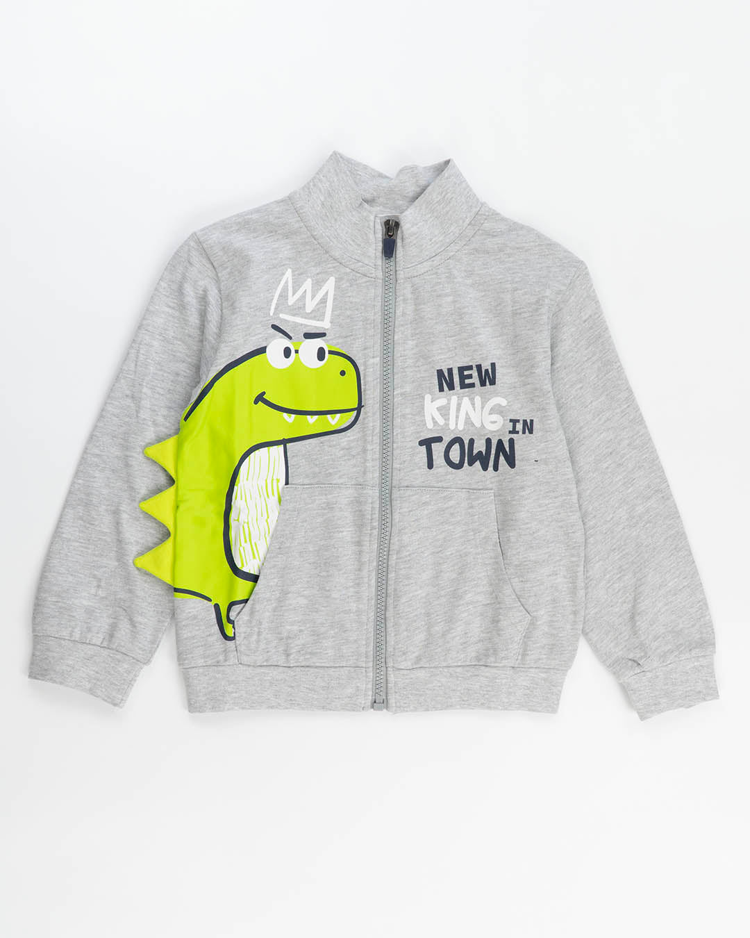 Tuta 2 pz. aperta in cotone con dinosauri I DO