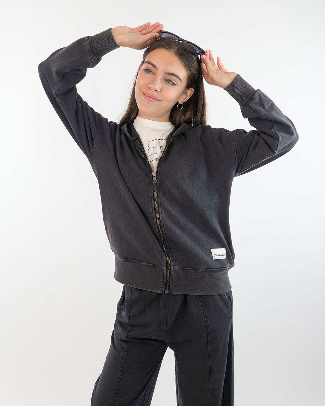 Felpa aperta felpata effetto vissuto I DO