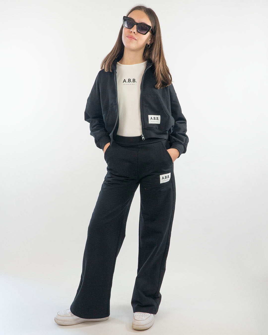 Pantaloni felpati a gamba larga con tasche I DO