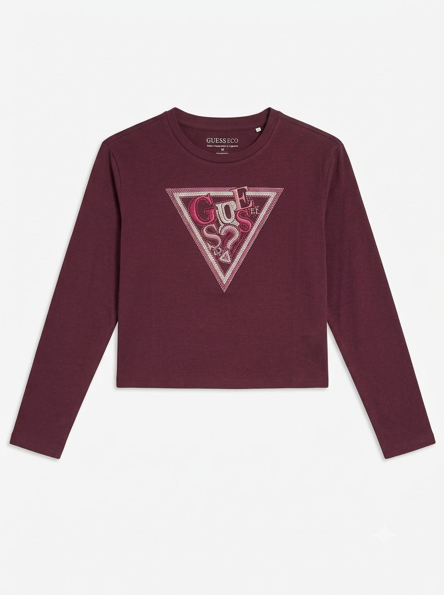 T-shirt con pailettes J6YI07 K3704-A40T GUESS