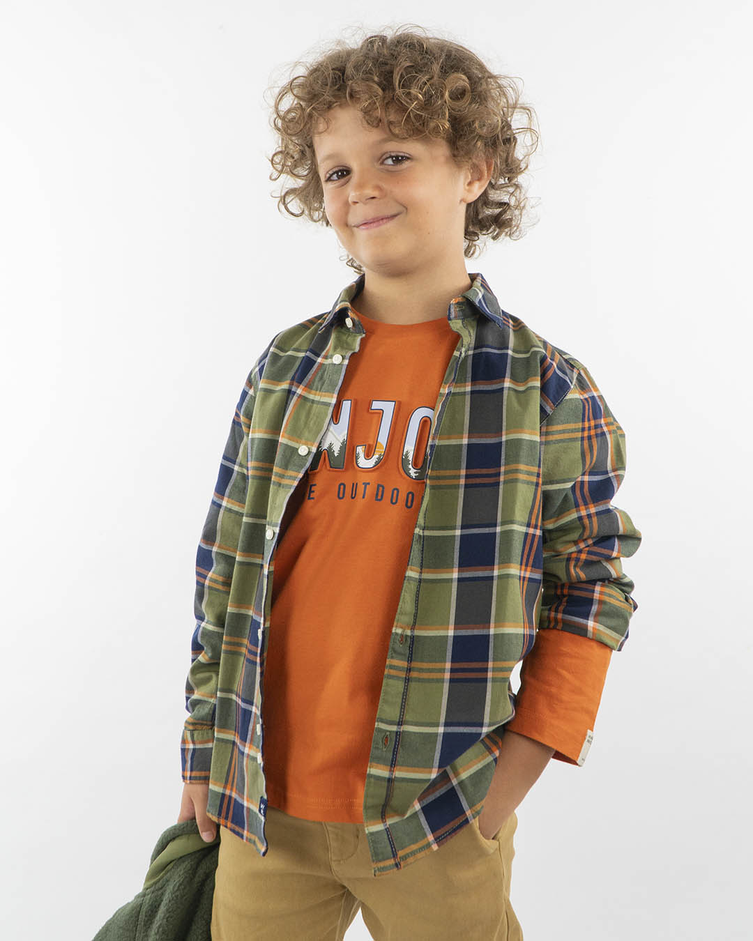 Camicia manica lunga quadri