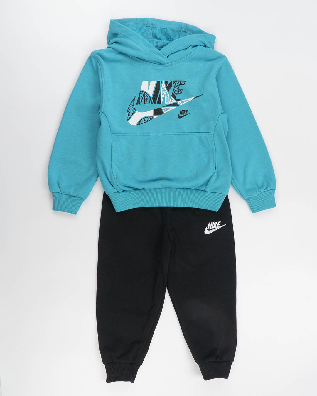 Tuta 2 pezzi in cotone chiusa con cappuccio NIKE