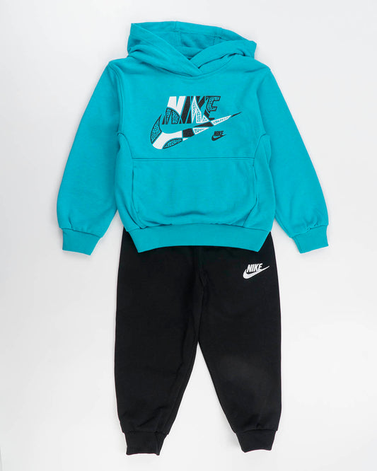 Tuta 2 pezzi in cotone chiusa con cappuccio NIKE