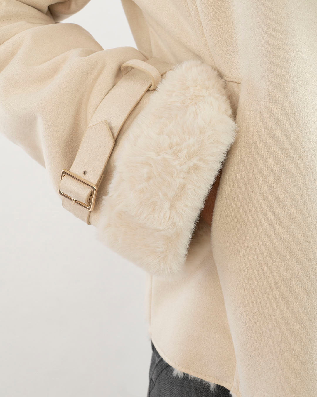 Giacca in ecomontone con zip laterale KOCCA