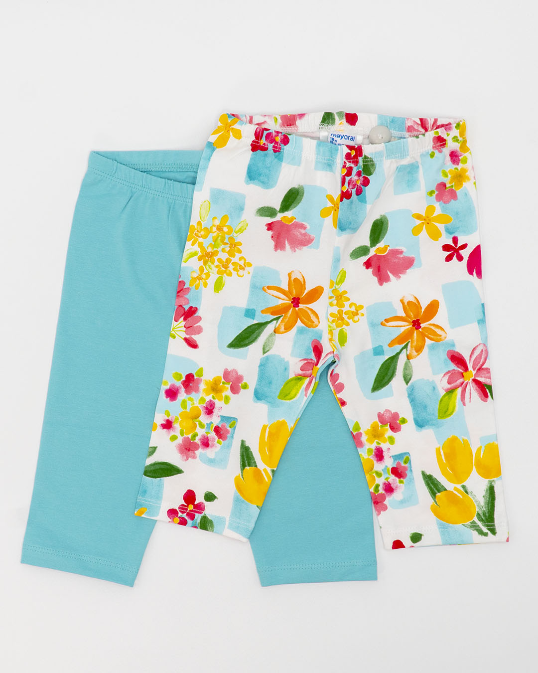 Completo fiorato 3 pz. con due leggings MAYORAL