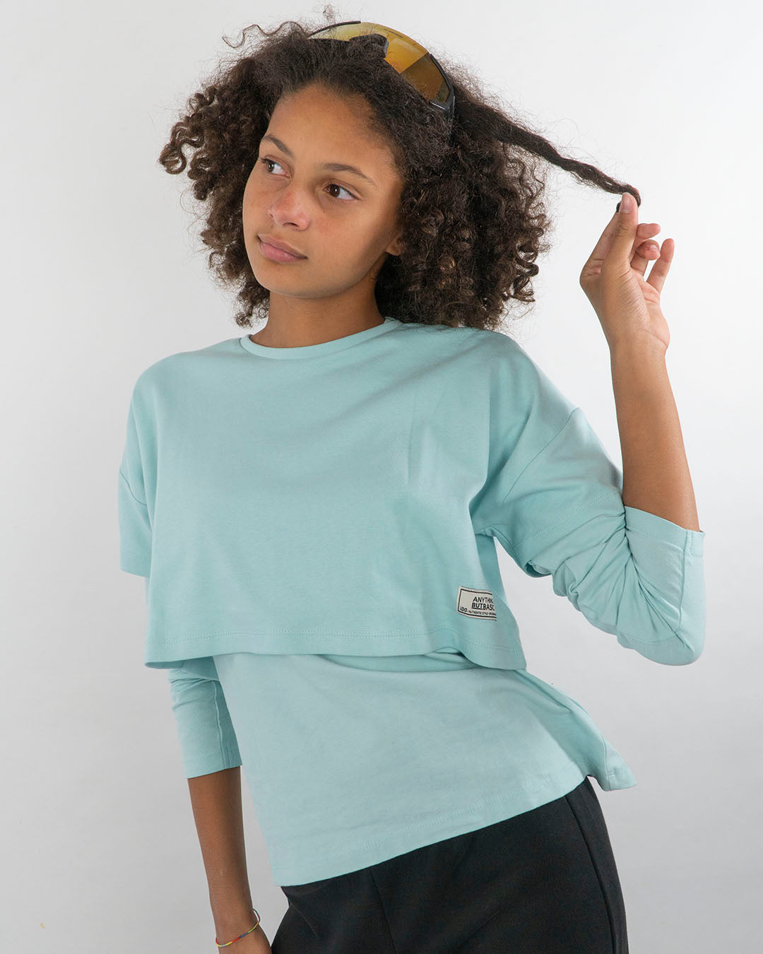 Completo 2 pz.di t-shirt manica lunga e corta I DO