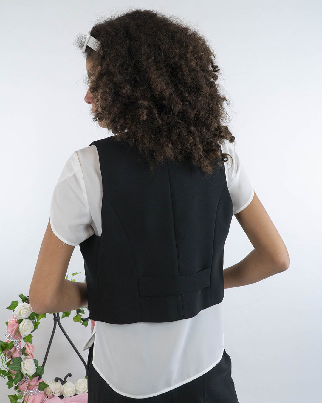 Gilet corto in tessuto KOCCA