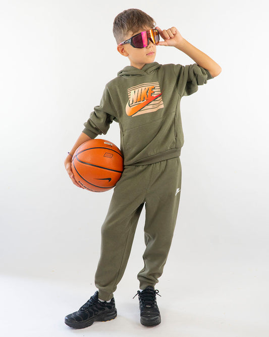 Tuta 2 pz. con cappuccio e logo colorato NIKE