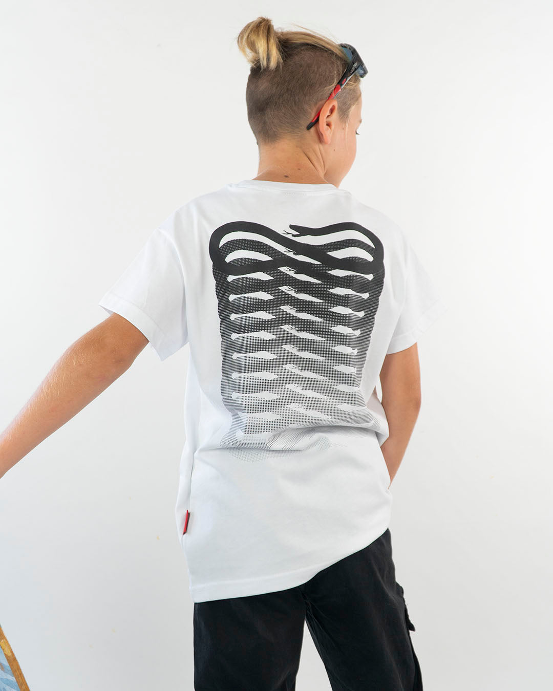 T-shirt con snake logo sulla schiena PROPAGANDA