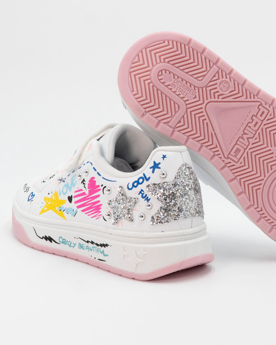 Scarpe a fantasia con stelle glitterate PRIMIGI