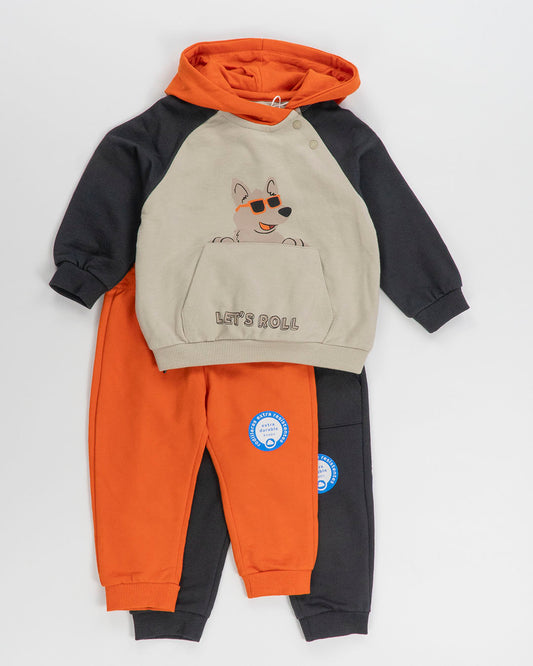 Tuta peso medio con 2 pantaloni stampa caneMAYORAL