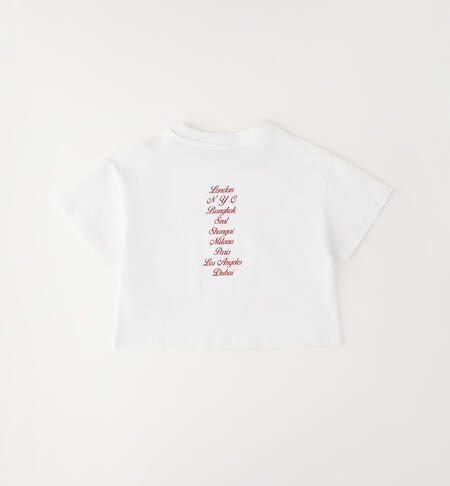 T-shirt con scritta art.4G717-0113 I DO