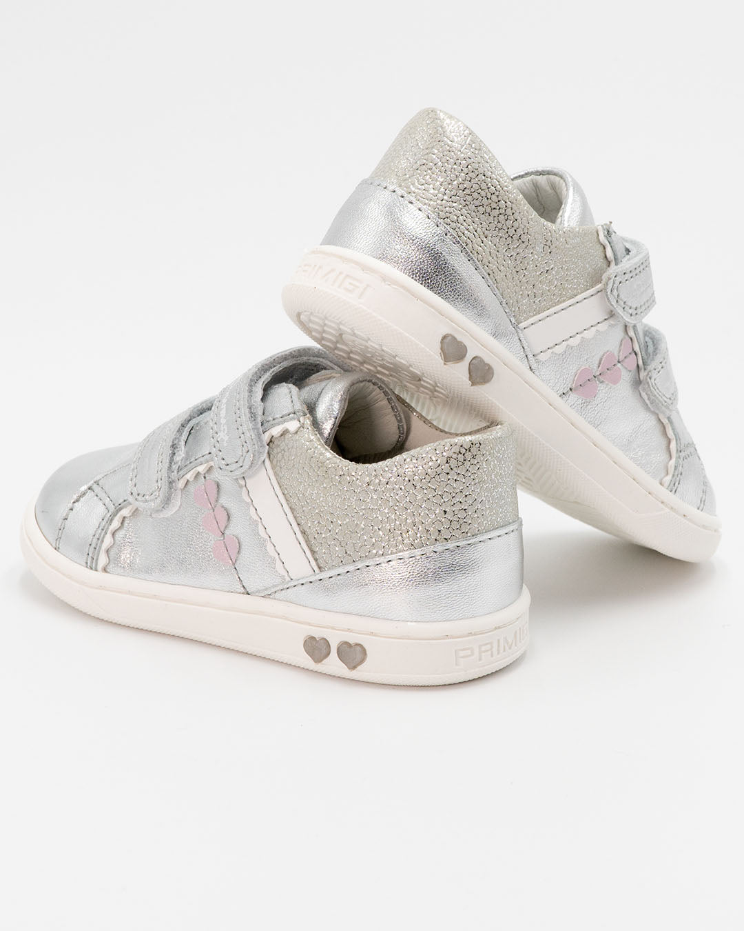 Scarpa argentata in pelle con strappi PRIMIGI