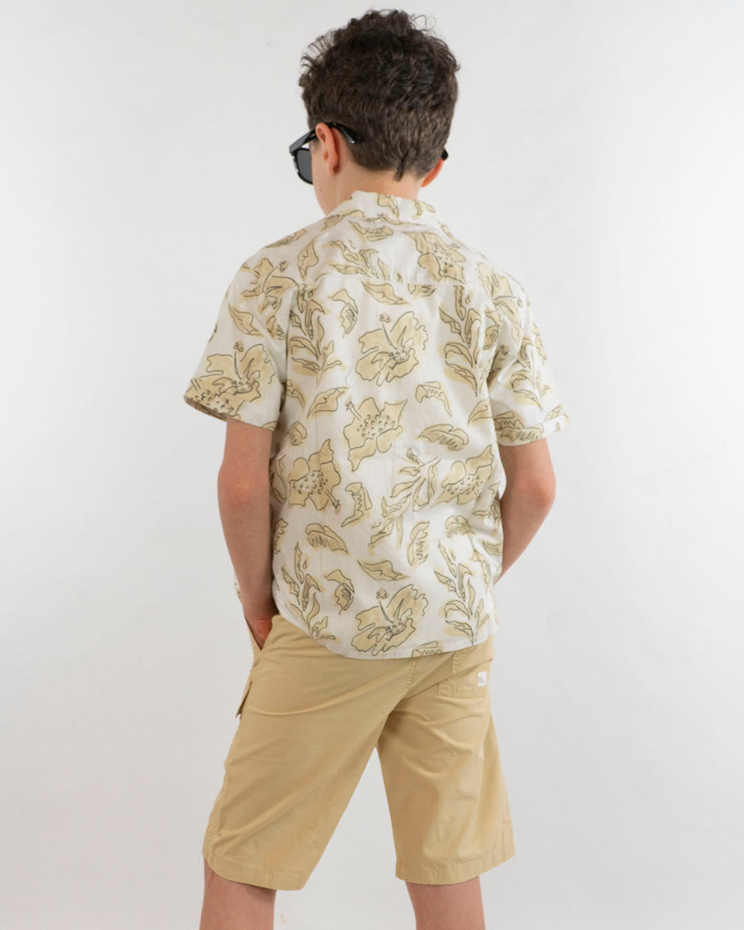 Camicia manica corta con fiori stilizzati MAYORAL
