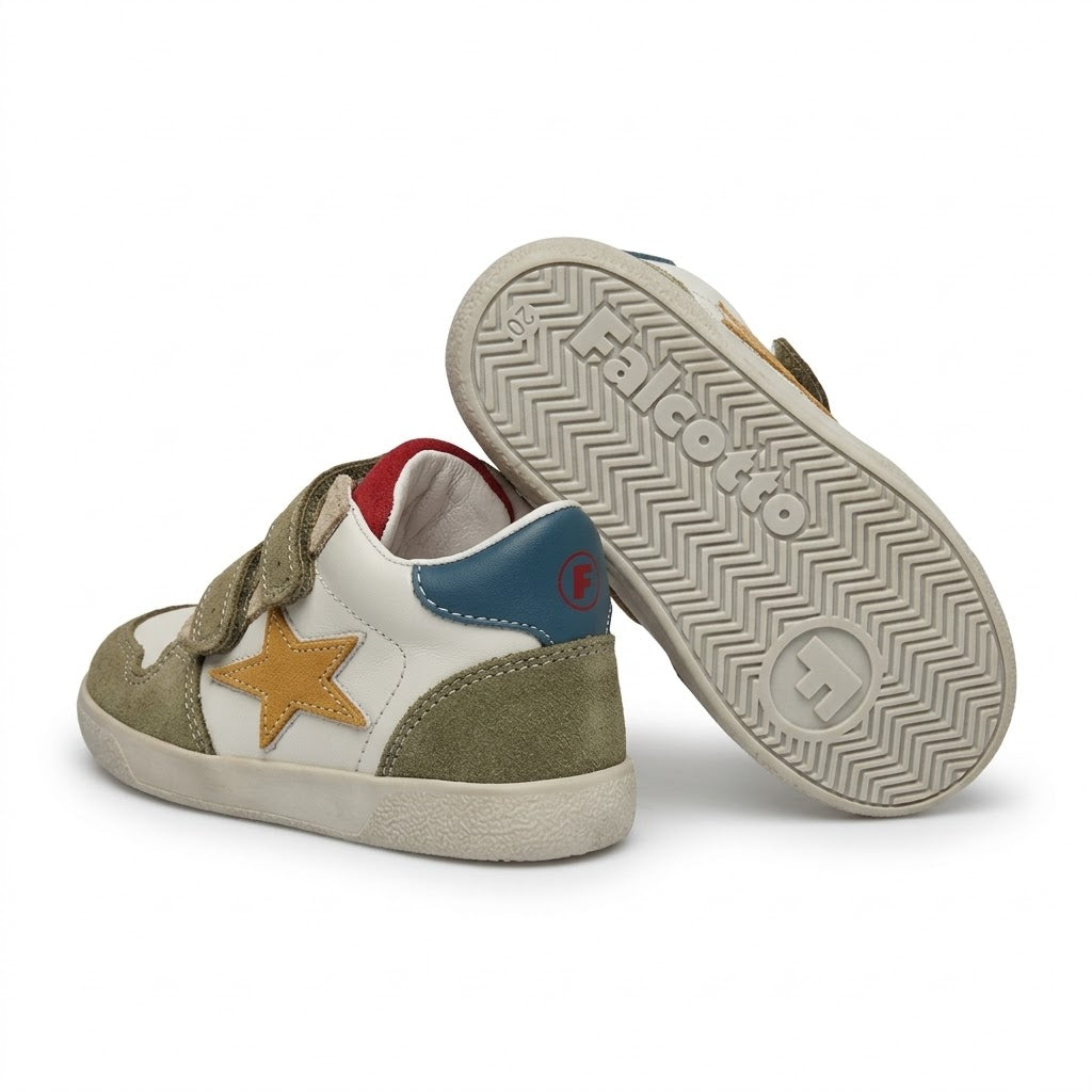 Scarpe in pelle con strappi e stella FALCOTTO