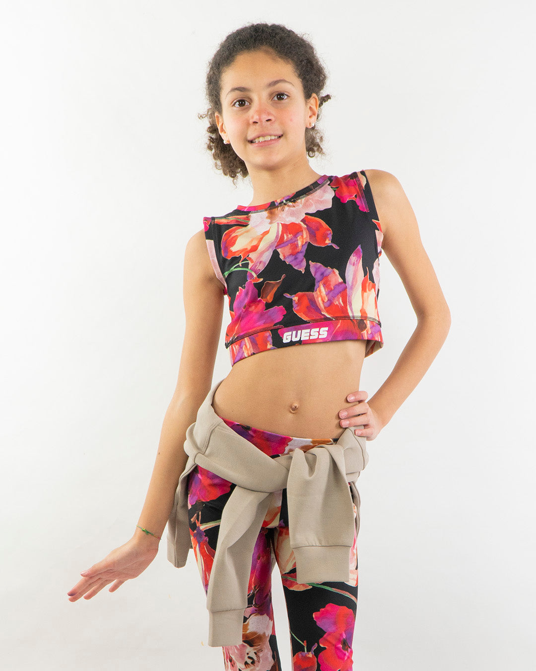 Top in tessuto tecnico