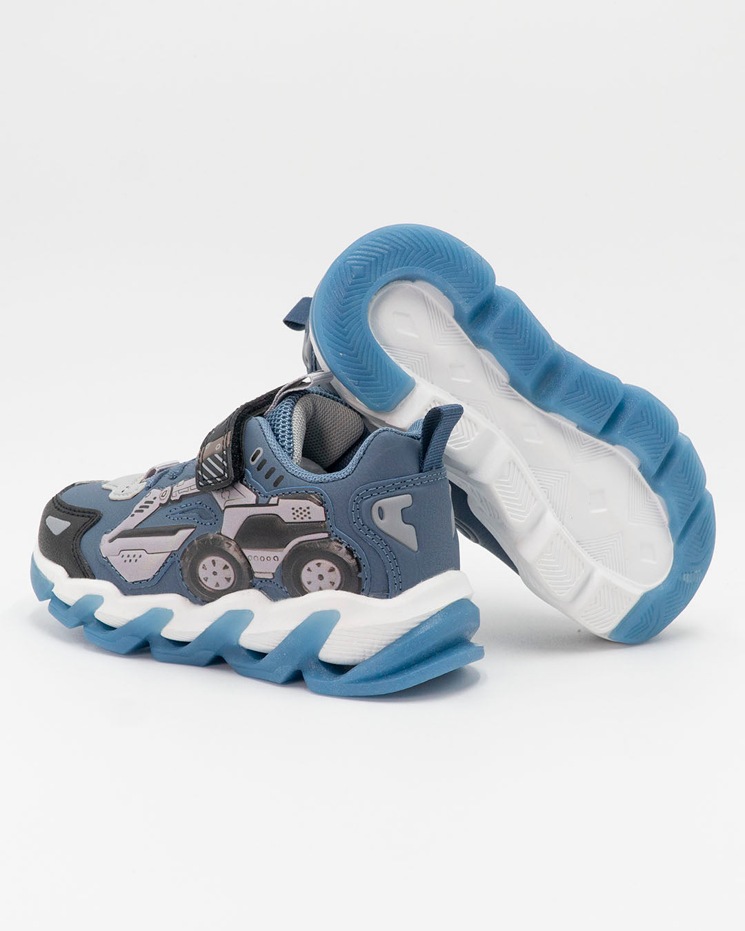 Scarpe ecopelle con luci e ruspa PRIMIGI
