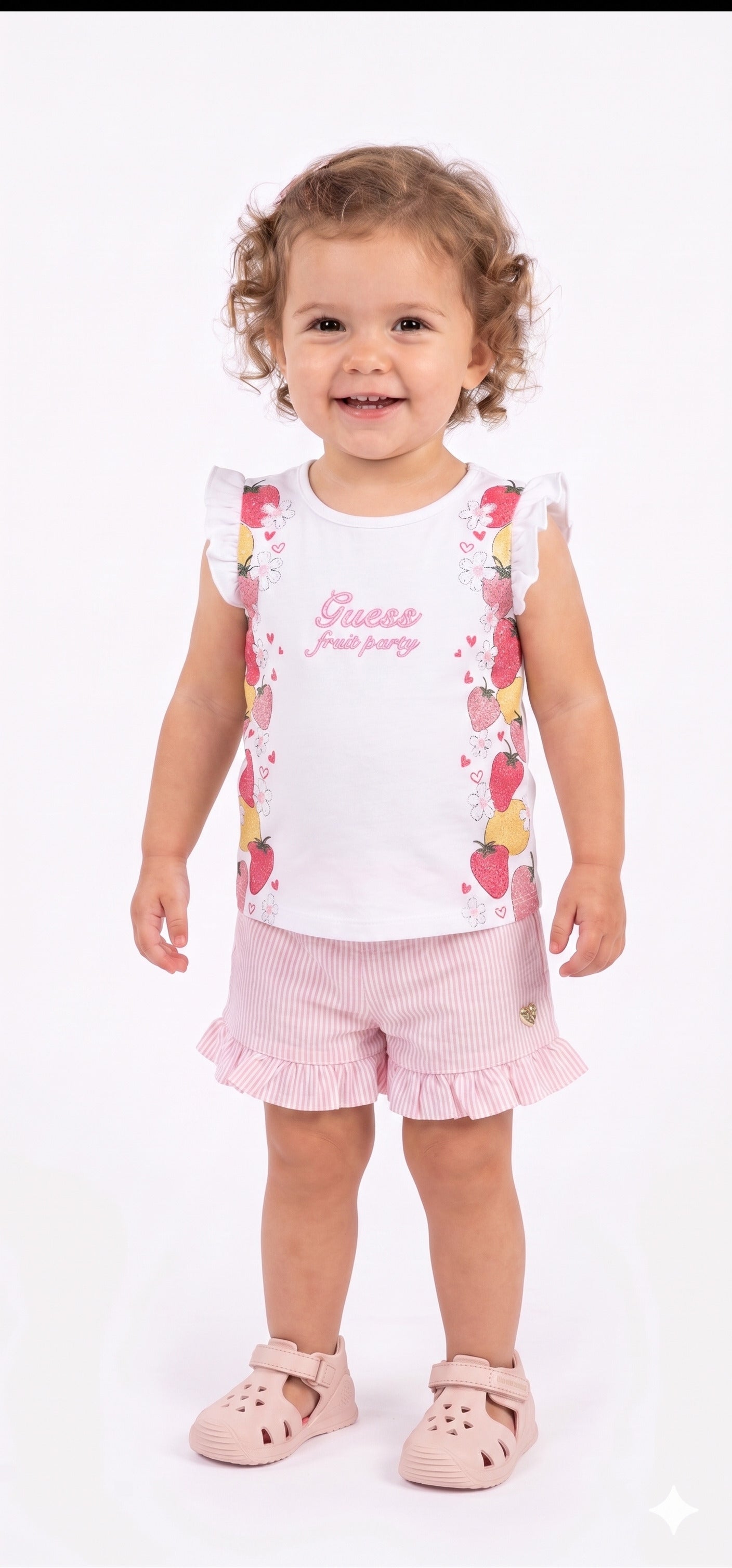 Completo con short rigato A6GG00K6YW0-G011 GUESS